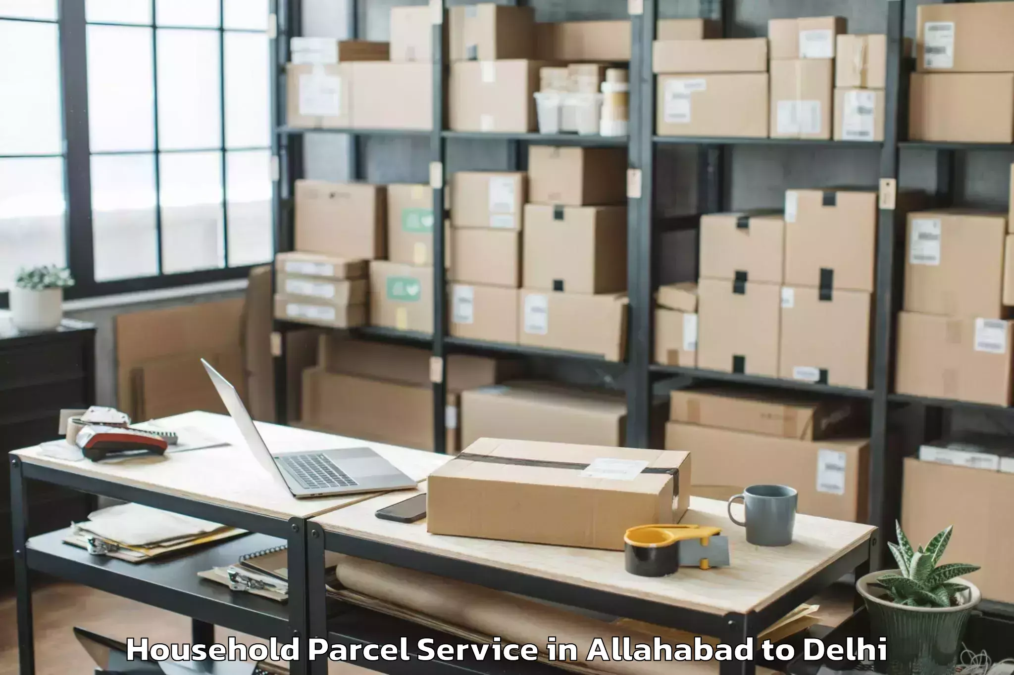 Affordable Allahabad to Parsvnath Mall Inderlok Household Parcel